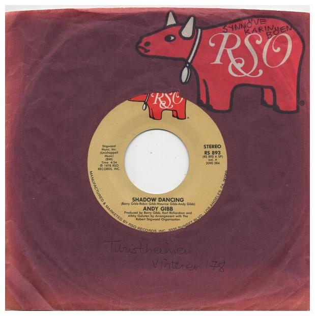 ANDY GIBB - SHADOW DANCING | 7" SINGLE VINILO USADO