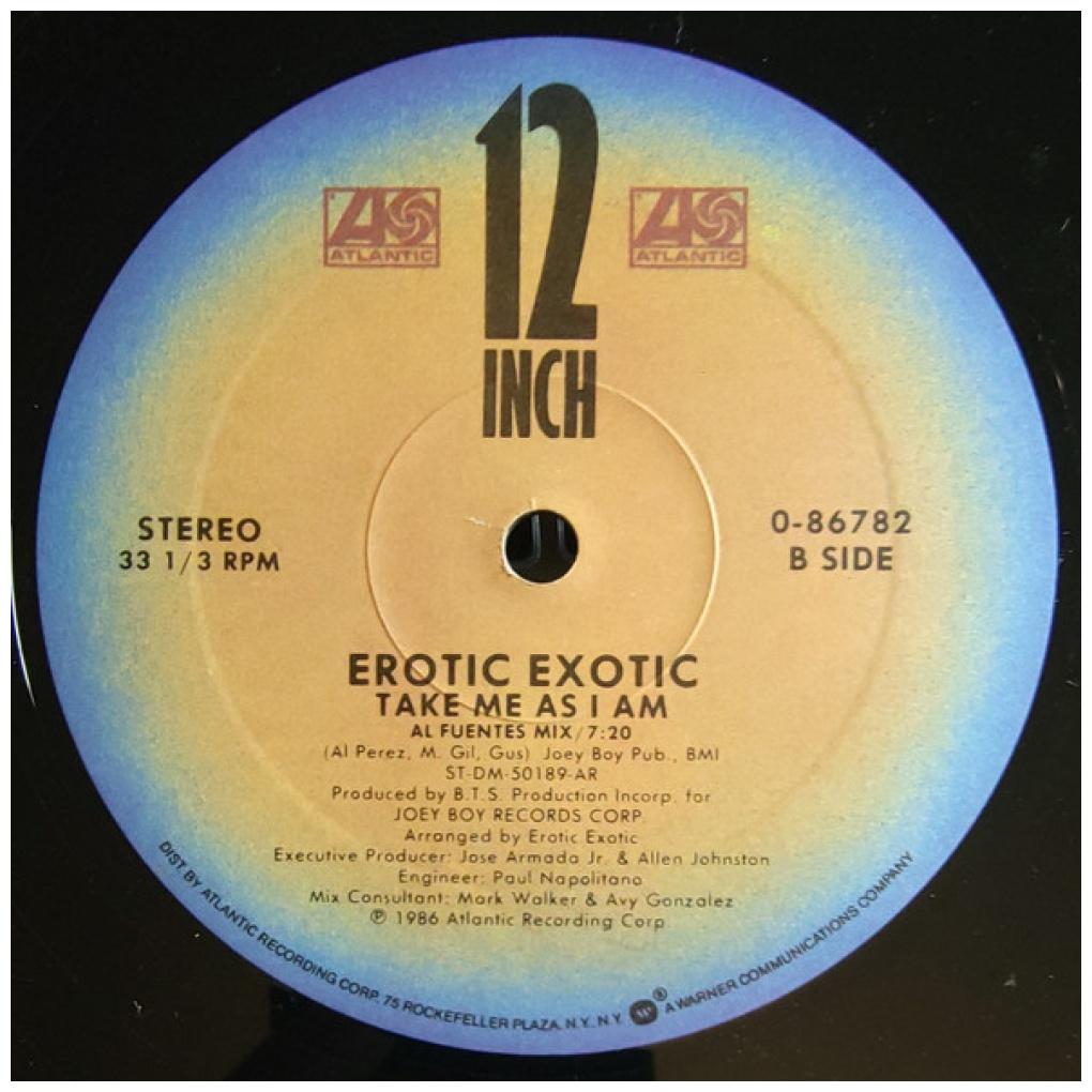 EROTIC EXOTIC - TAKE ME AS I AM | 12'' MAXI SINGLE USADO