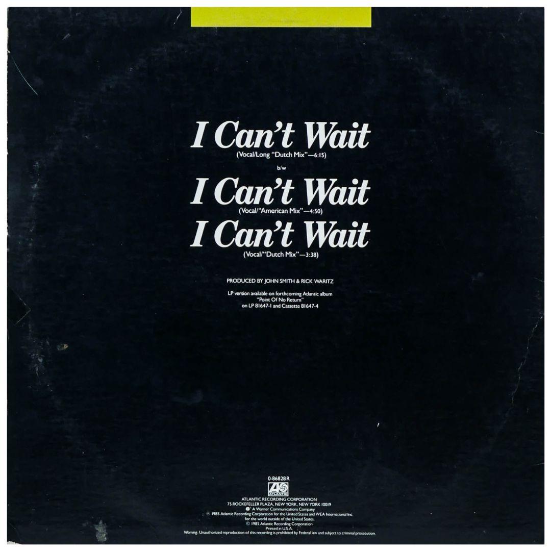 NU SHOOZ - I CAN´T WAIT | 12" MAXI SINGLE USADO