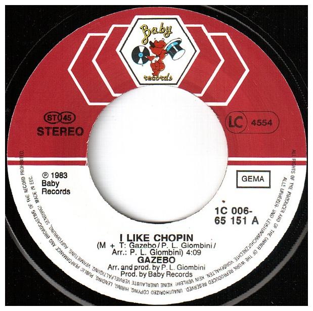 GAZEBO - I LIKE CHOPIN | 7 SINGLE VINILO USADO
