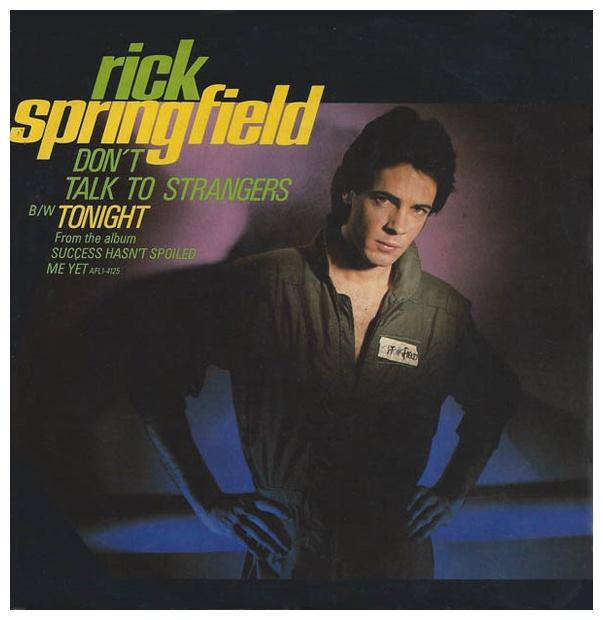 RICK SPRINGFIELD - DON T TALK TO STRANGERS | 7" SINGLE USADO