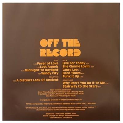 SWEET - OFF THE RECORD | VINILO