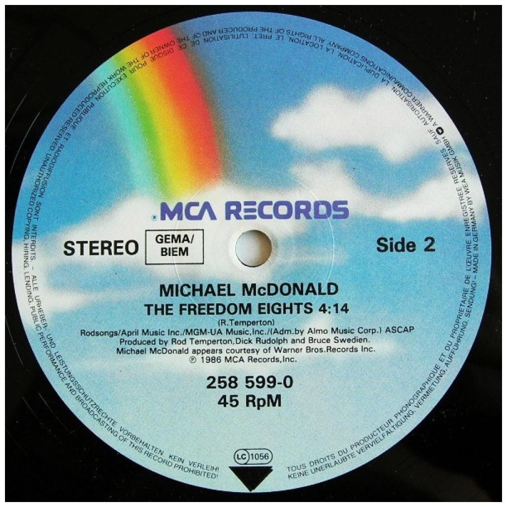 MICHAEL McDONALD - SWEET FREEDOM | 12'' MAXI SINGLE USADO