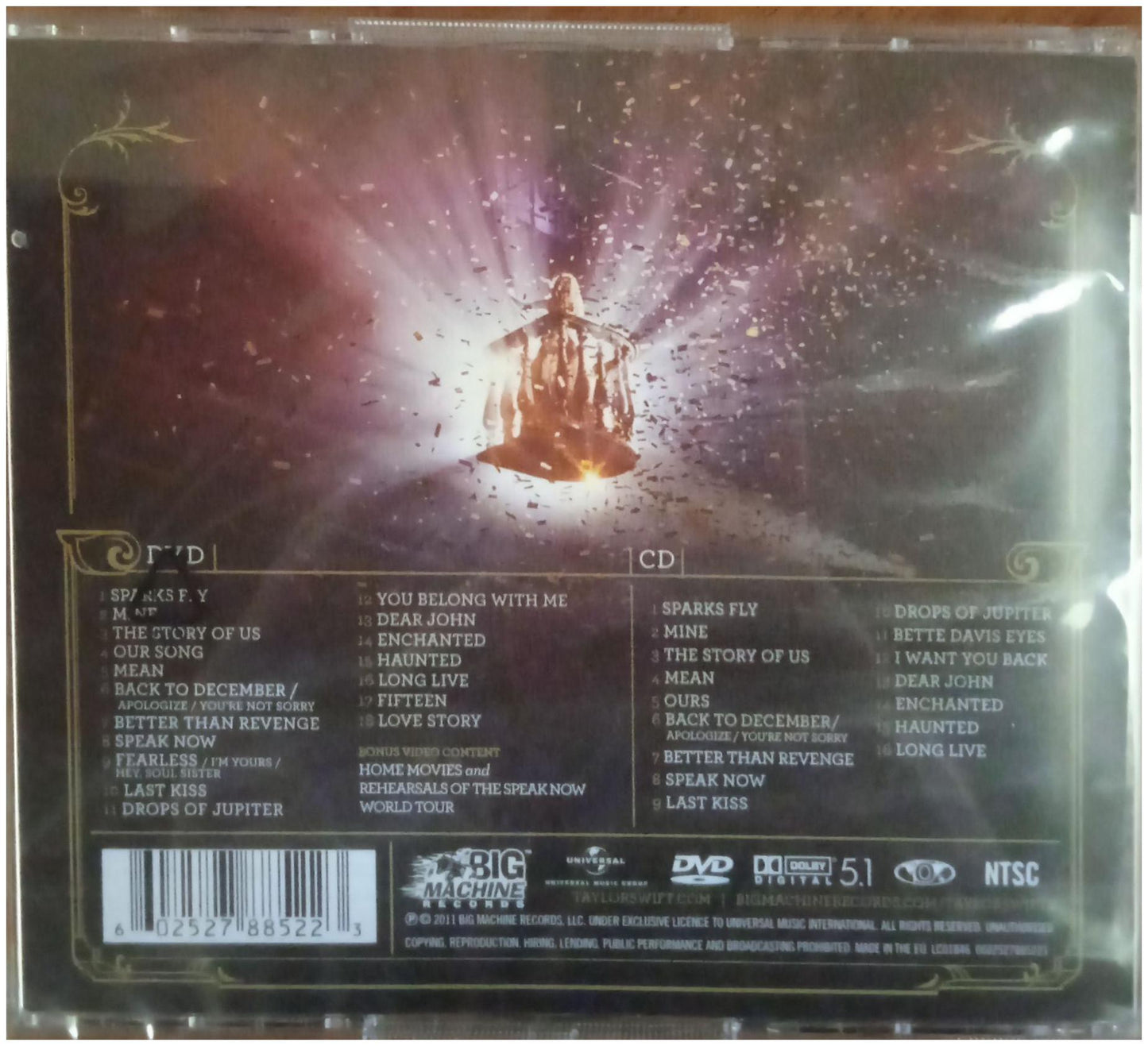 TAYLOR SWIFT - SPEAK NOW WORLD TOUR LIVE (CD+DVD) | CD