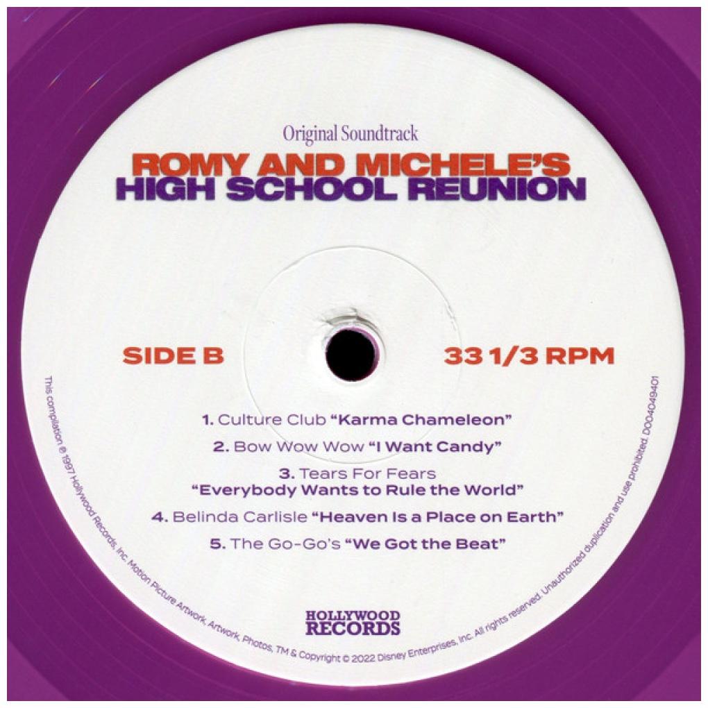ROMY AND MICHELE'S HIGH SCHOOL REUNION - O.S.T. (OPAQUE VIOLET VINYL) | VINILO