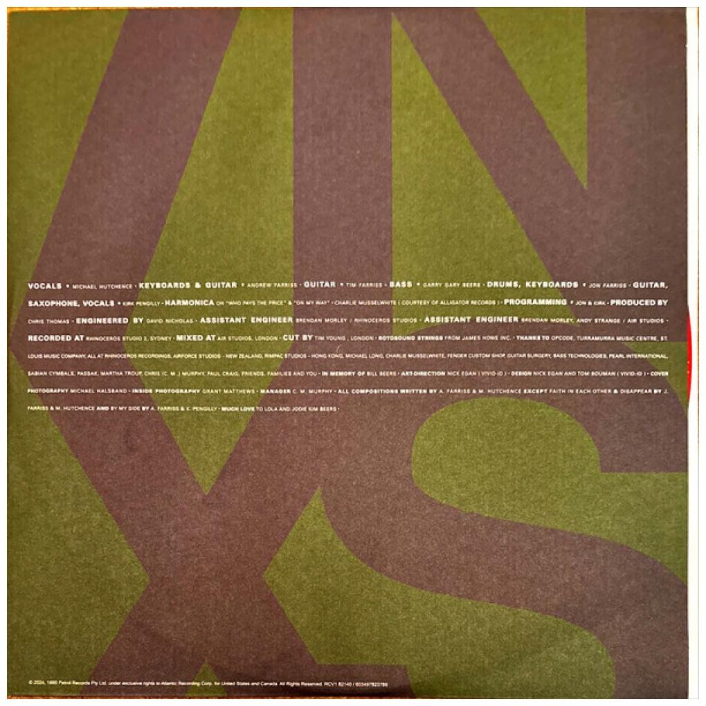 INXS - X (TRANSLUCENT RED VINYL) (ROCKTOBER) | VINILO