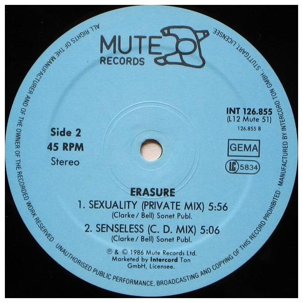 ERASURE - SOMETIMES(SHIVER MIX) | 12" MAXI SINGLE USADO