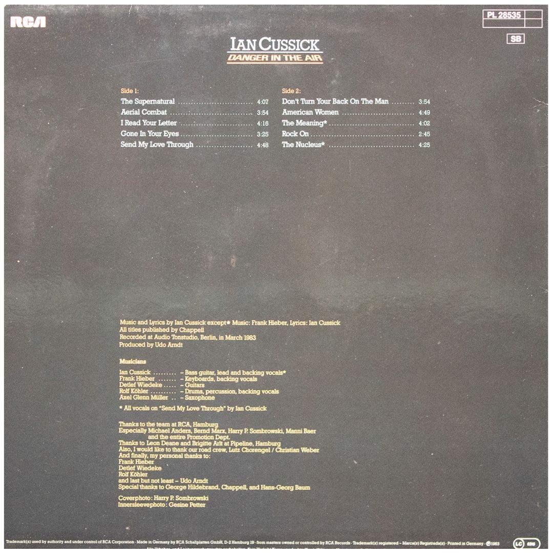 IAN CUSSICK - DANGER IN THE AIR | VINILO USADO