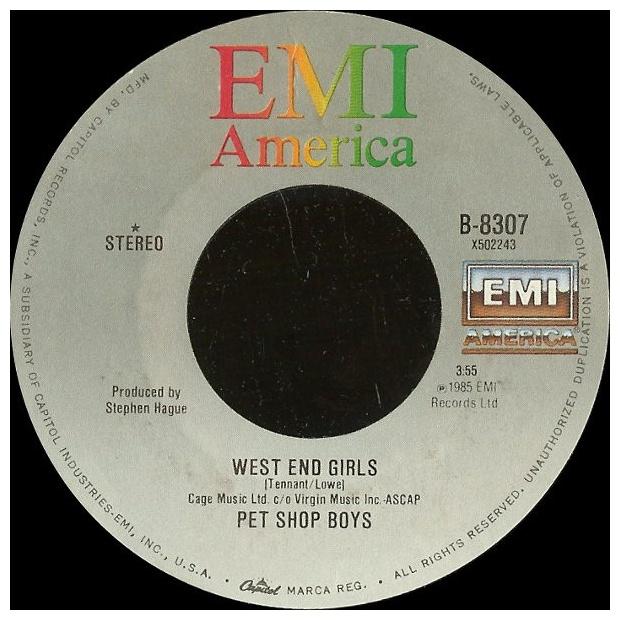 PET SHOP BOYS - WEST END GIRLS | 7" SINGLE USADO