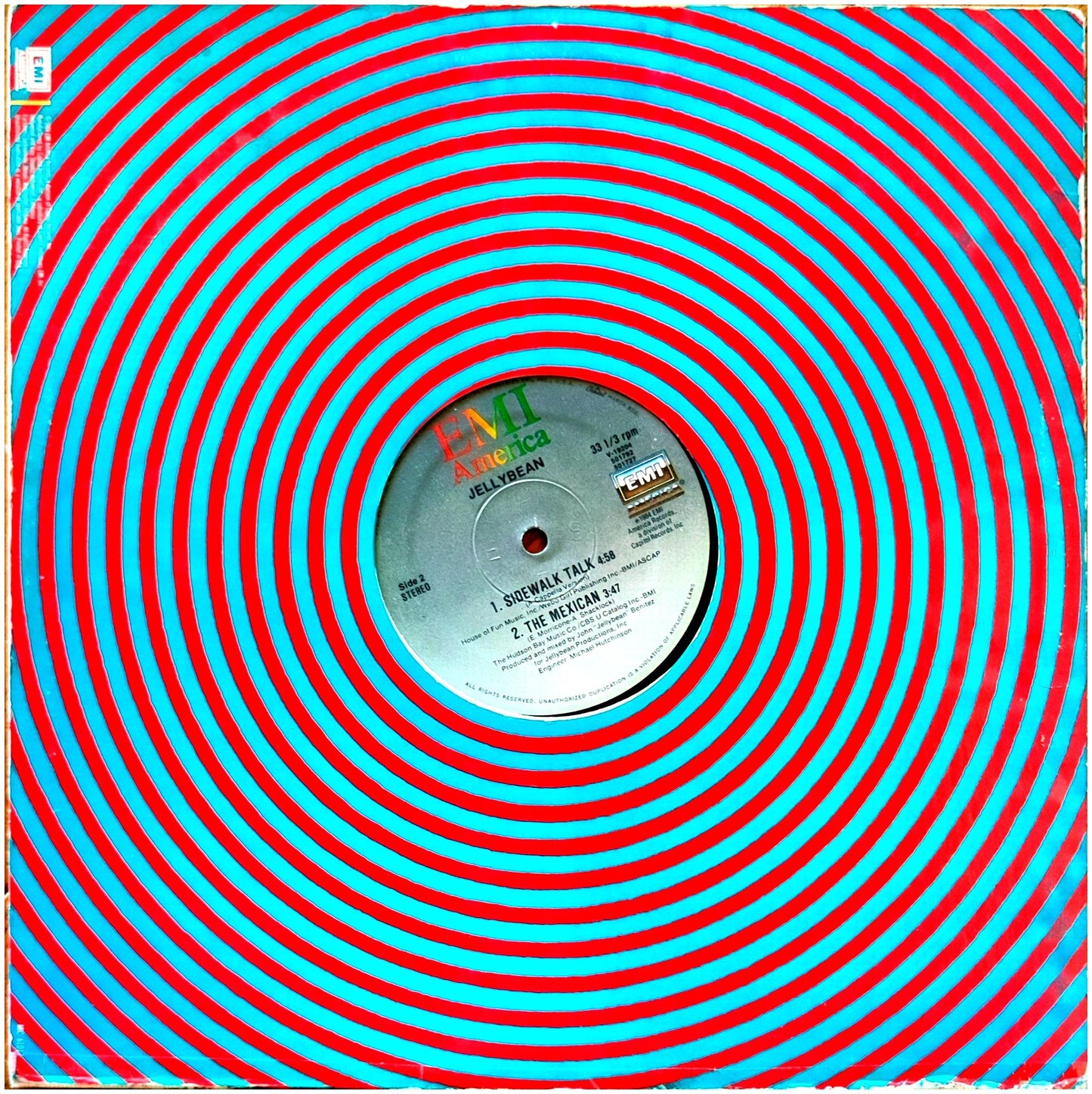JELLYBEAN - SIDEWALK TALK/THE MEXICAN | 12" MAXI SINGLE USADO