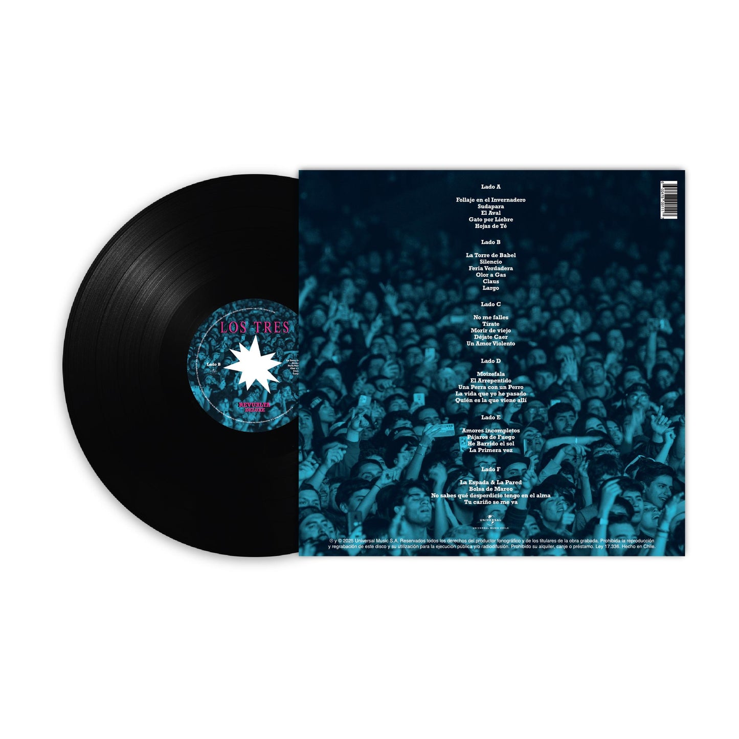 (PREVENTA) LOS TRES - REVUELTA EN VIVO (3LP) (DELUXE) | VINILO