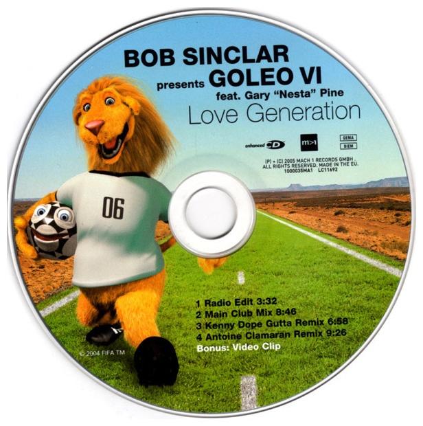 BOB SINCLAR - LOVE GENERATION | CD SINGLE USADO