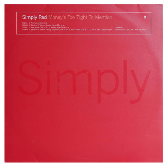 SIMPLY RED - MONEY$ TOO TIGHT (TO MENTION)(2LP) | 12" MAXI SINGLE USADO