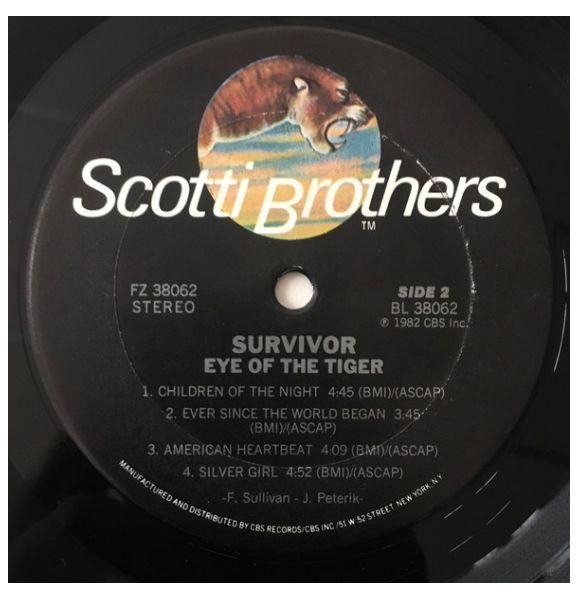 SURVIVOR - EYE OF THE TIGER | VINILO USADO