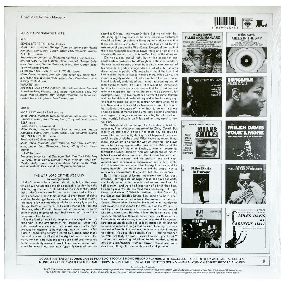 MILES DAVIS - GREATEST HITS | VINILO