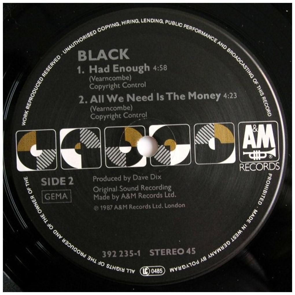 BLACK - WONDERFULL LIFE | 12'' MAXI SINGLE USADO