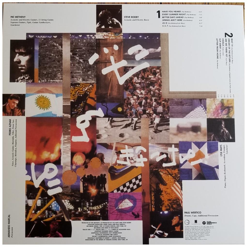 METHENY PAT - LETTER FROM HOME | VINILO