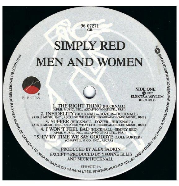 SIMPLY RED - MEN AND WOMEN | VINILO USADO