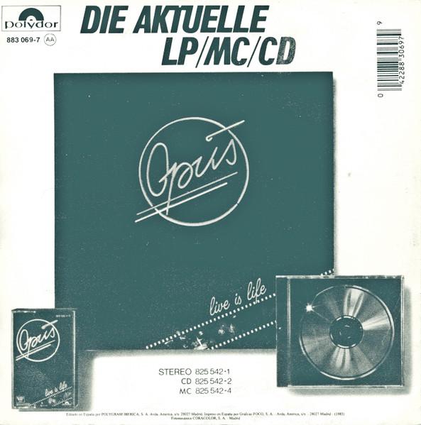 OPUS - POSITIVE/FLYING HIGH (LIVE) | 7" SINGLE VINILO USADO
