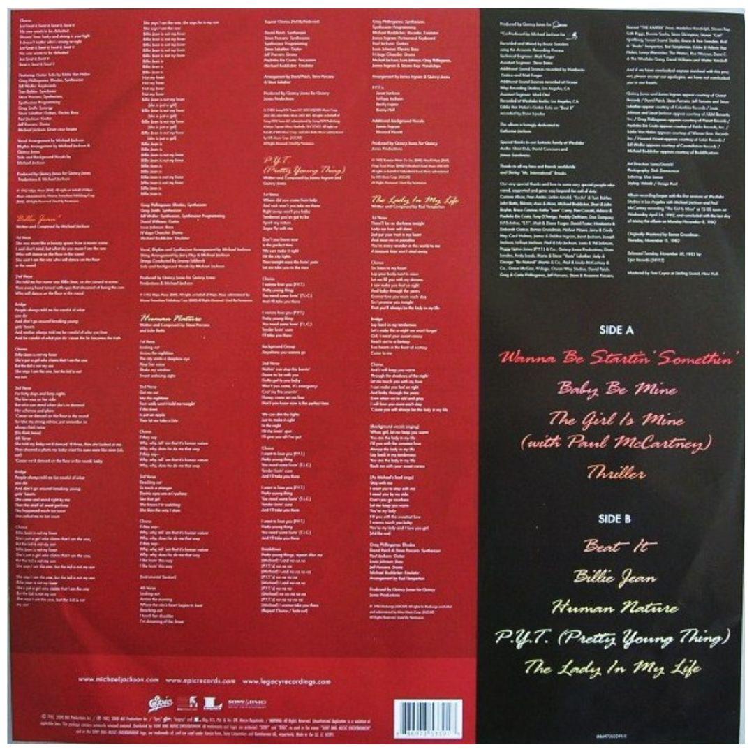 MICHAEL JACKSON - THRILLER 25TH ANNIVERSARY EDITION (2LP) | VINILO