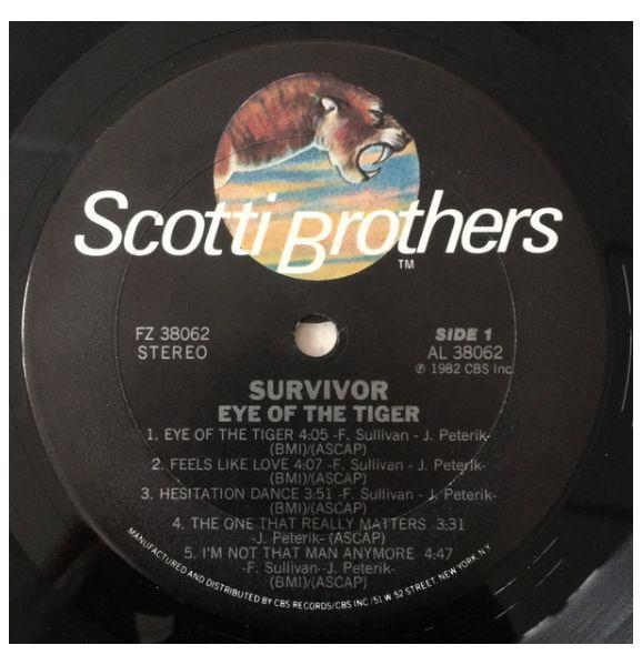 SURVIVOR - EYE OF THE TIGER | VINILO USADO