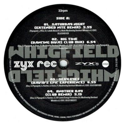 WHIGFIELD - GREATEST HITS REMIXES | VINILO