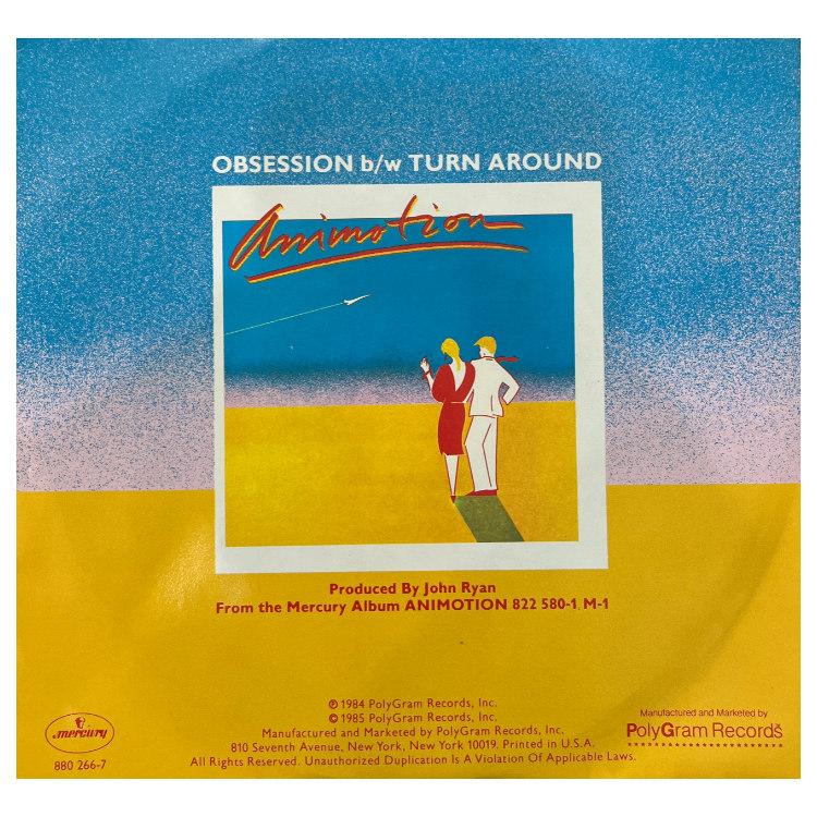 ANIMOTION - OBSESSION | 7" SINGLE VINILO USADO