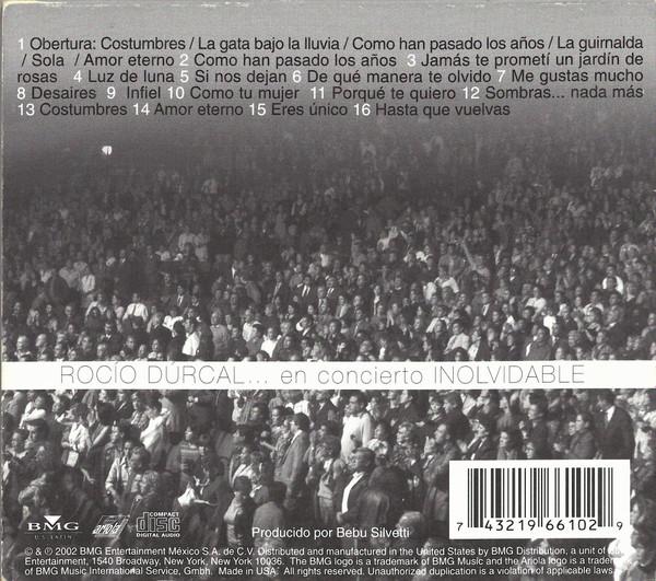 ROCIO DURCAL - EN CONCIERTO INOLVIDABLE | CD