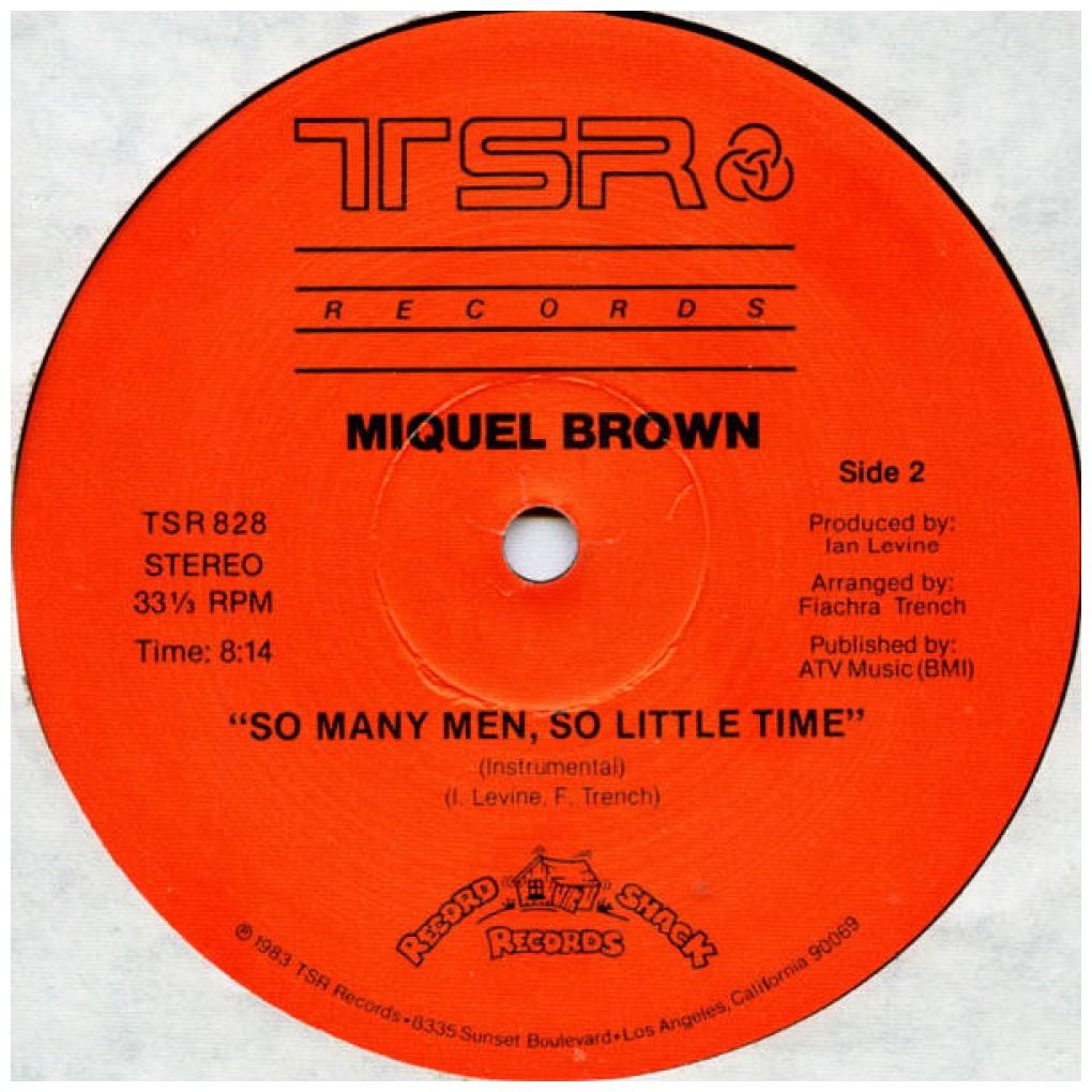 MIQUEL BROWN - SO MAMY MEN-SO LITTLE TIME | 12'' MAXI SINGLE USADO