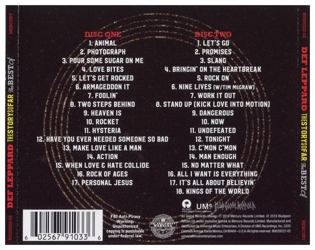 DEF LEPPARD - THE STORY SO FAR (2CD) | CD