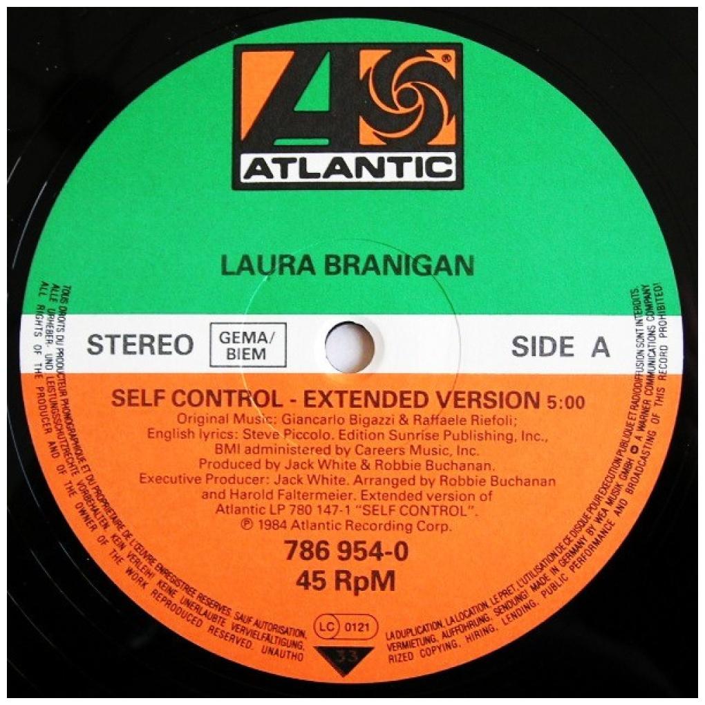 LAURA BRANIGAN - SELF CONTROL | 12" MAXI SINGLE VINILO USADO