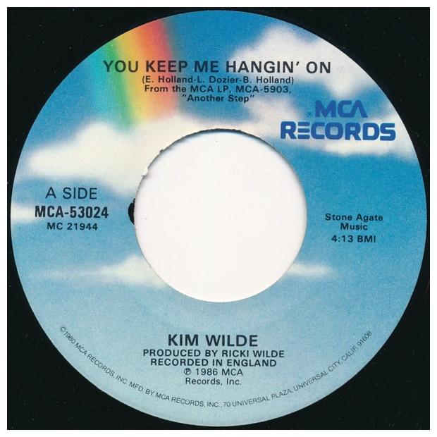 KIM WILDE - YOU KEEP ME HANGIN ON | 7" SINGLE VINILO USADO