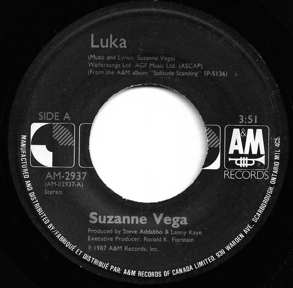 SUZANNE VEGA - LUKA | 7" SINGLE VINILO USADO