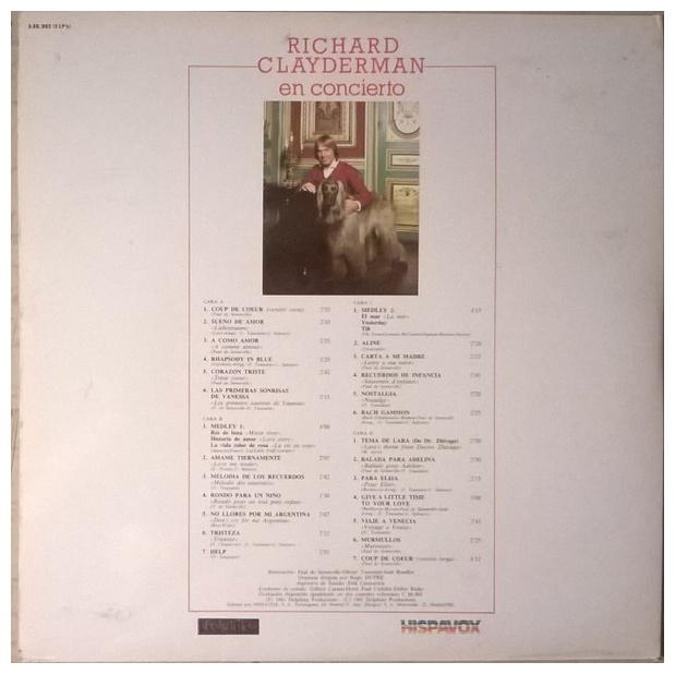 RICHARD CLAYDERMAN - EN CONCIERTO (2LP) | VINILO USADO