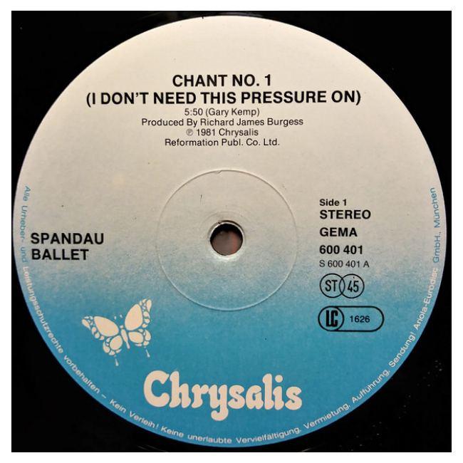 SPANDAU BALLET - CHANT NO.1 (I DON T NEED THIS) | 12" MAXI SINGLE USADO