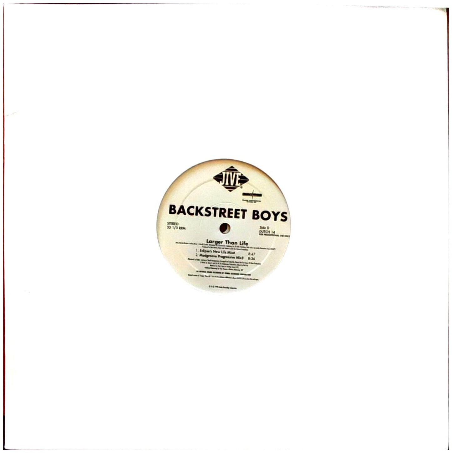 BACKSTREET BOYS - LARGER THAN LIFE (2LP) | 12 MAXI SINGLE USADO