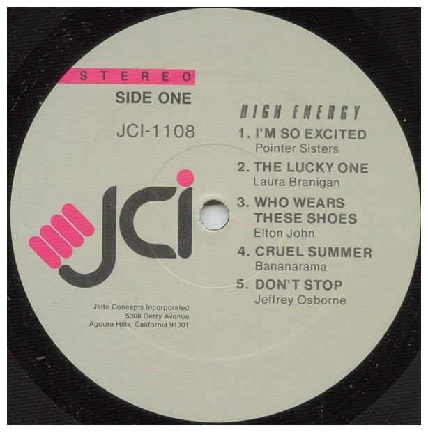 HIGH ENERGY - ORIGINAL TWELVE INCHES | VINILO USADO