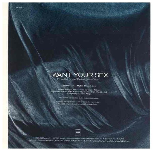 GEORGE MICHAEL - I WANT YOUR SEX | 7" SINGLE USADO