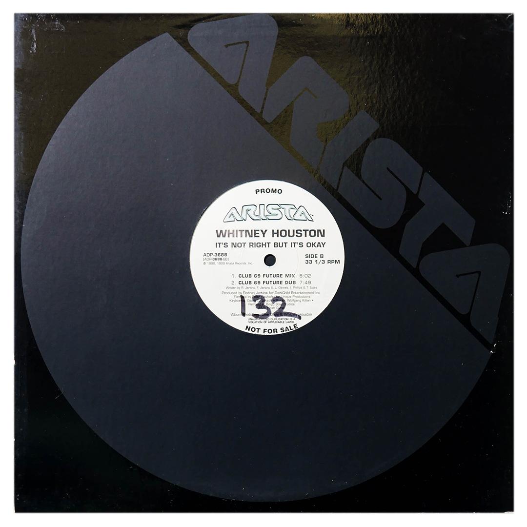 WHITNEY HOUSTON - IT S NOT RIGHT BUT IT S OK (GROOVE MIXES) | 12" MAXI SINGLE USADO