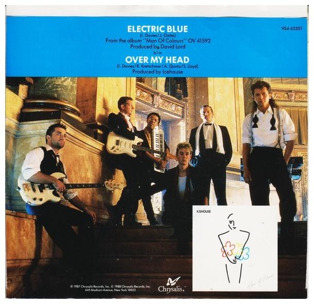 ICEHOUSE - ELECTRIC BLUE (COVER) | 7" SINGLE VINILO USADO