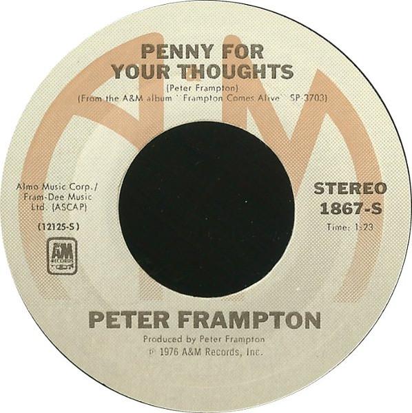 PETER FRAMTOM - DO YOU FEEL LIKE WE DO | 7" SINGLE VINILO USADO