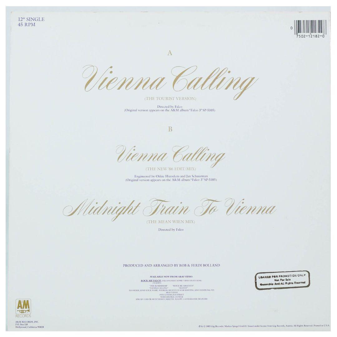 FALCO - VIENNA CALLING | 12" MAXI SINGLE USADO