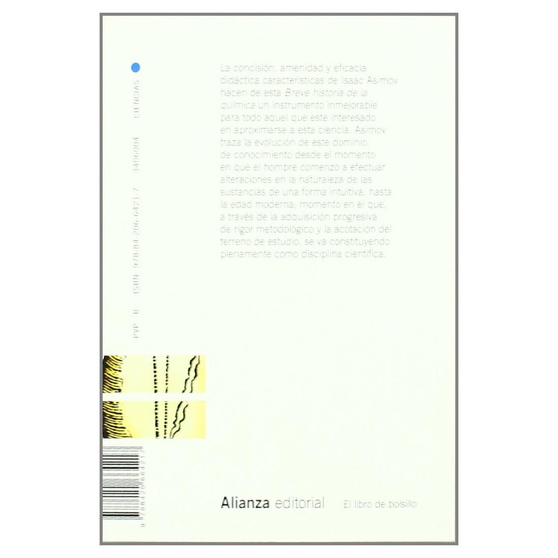 BREVE HISTORIA DE LA QUÍMICA (TAPA BLANDA) - ISAAC ASIMOV | LIBRO