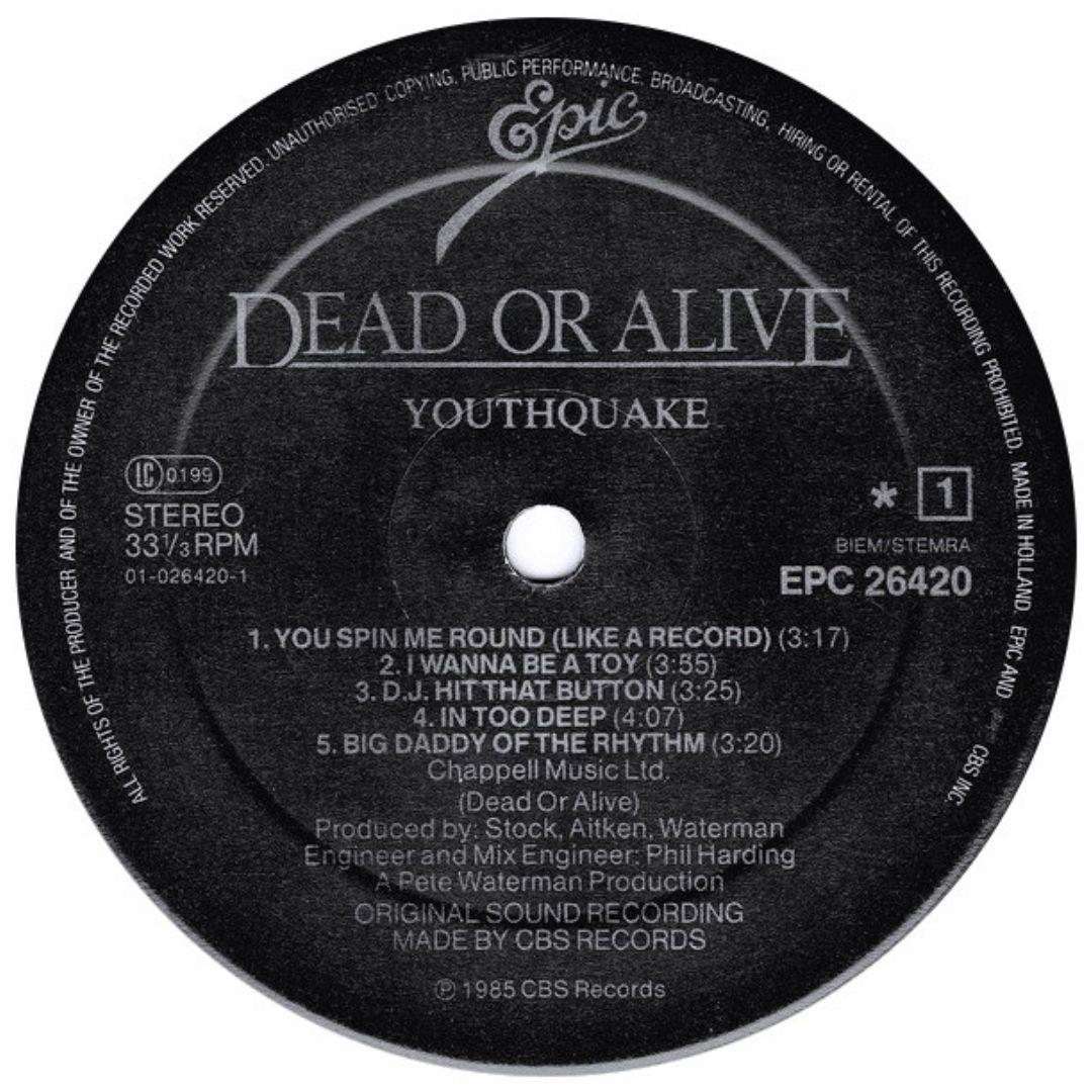 DEAD OR ALIVE - YOUTHQUAKE | VINILO
