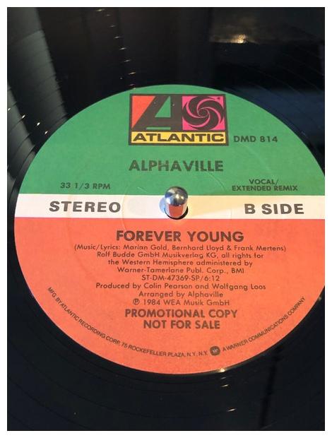 ALPHAVILLE - FOREVER YOUNG (PROMO) | 12" MAXI SINGLE USADO