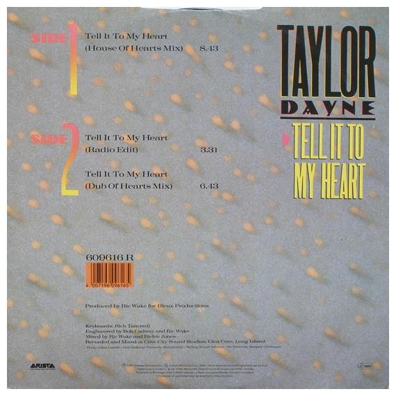 TAYLOR DAYNE - TELL IT TO MY HEART | 12" MAXI SINGLE USADO