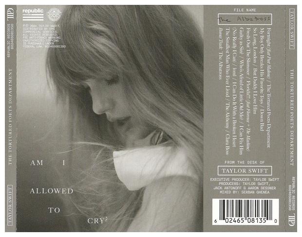 TAYLOR SWIFT - THE TORTURED POETS DEPARTAMENT (ALBATROSS EDITION) | CD