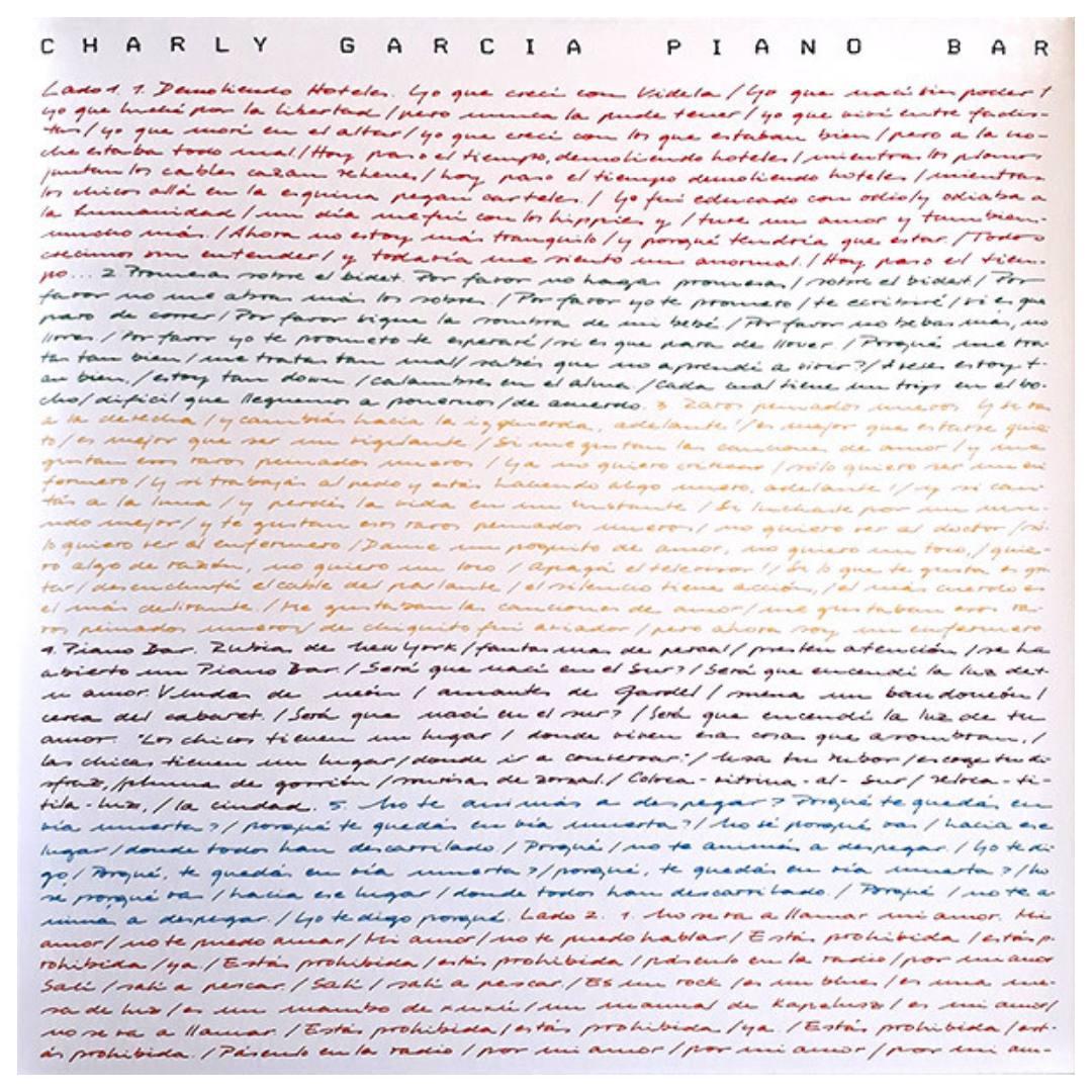 CHARLY GARCIA - PIANO BAR | VINILO