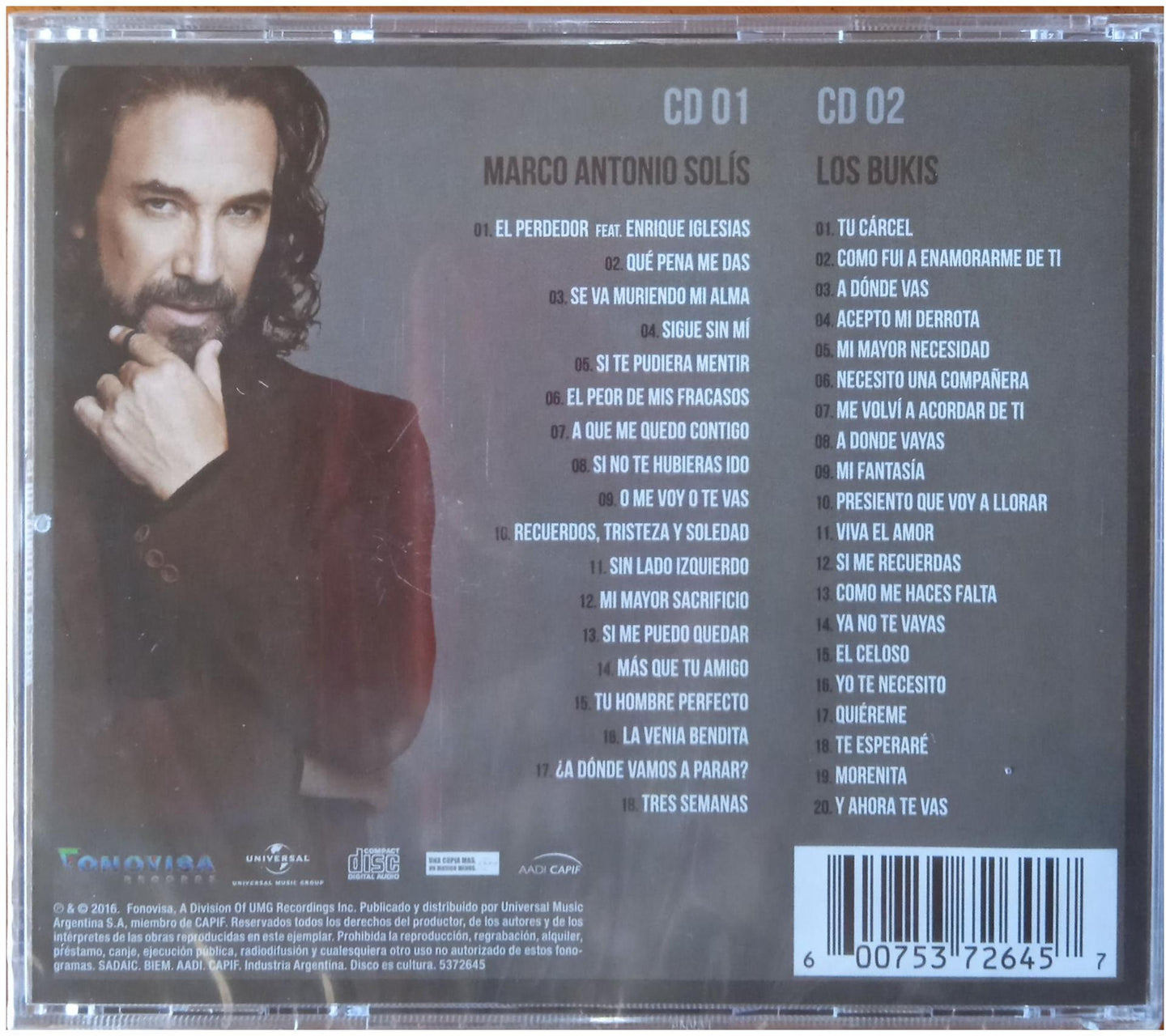 MARCO ANTONIO SOLIS - 40 ANOS: LO MEJOR (2CD) | CD