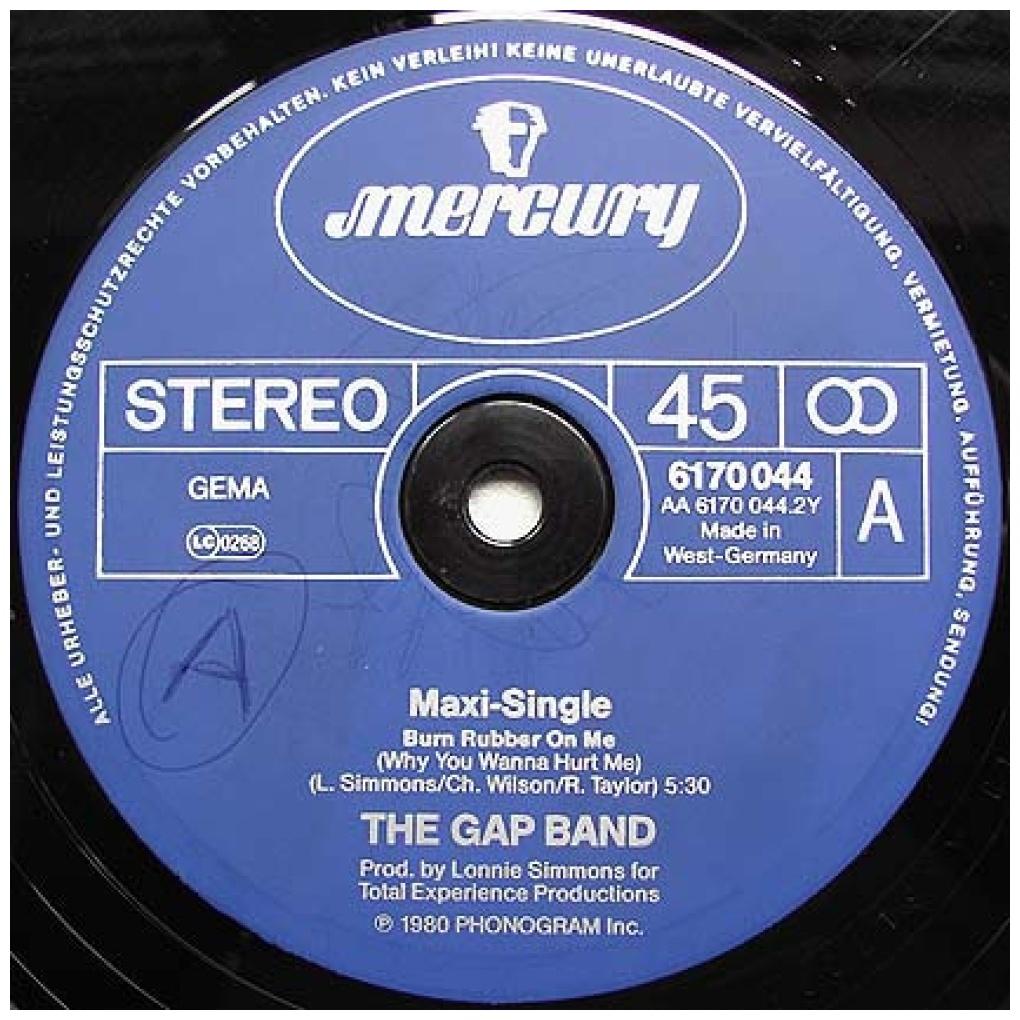 GAP BAND - BURN RUBBER ON ME (WHY YOU WANNA HURT ME) | 12'' MAXI SINGLE USADO